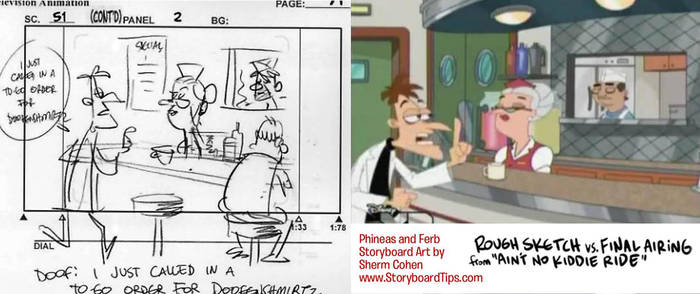 Storyboard vs. TV: Doofenshmirtz