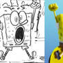 SpongeBob CG vs pencil