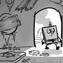 SpongeBob enters his ruined house