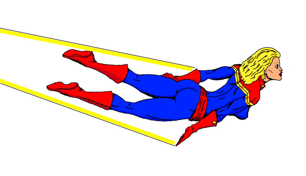 Marvel Flying Hand Captain Marvel Flying 1 by brewdus on DeviantArt
