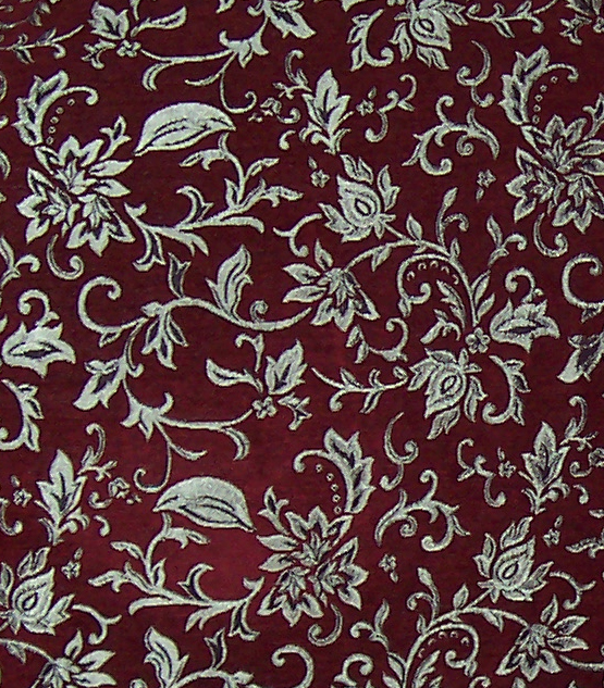 Red and Silver Brocade