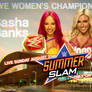 WWE Summerslam16 Sasha Banks v Charlotte Wallpaper