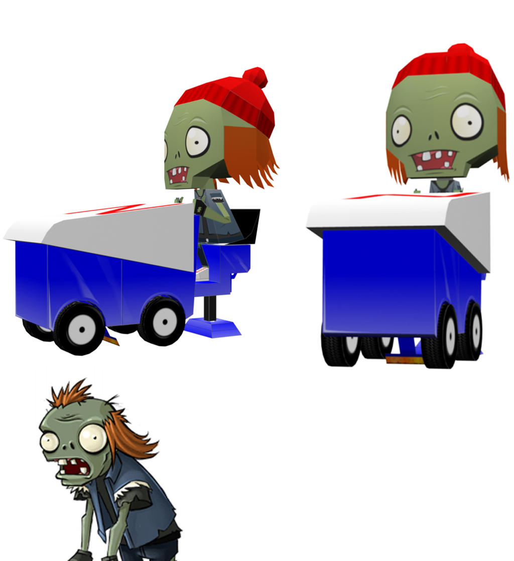 Zomboni Papercraft Plants Vs Zombies Zomboni Papercraftsparati 2000x1500