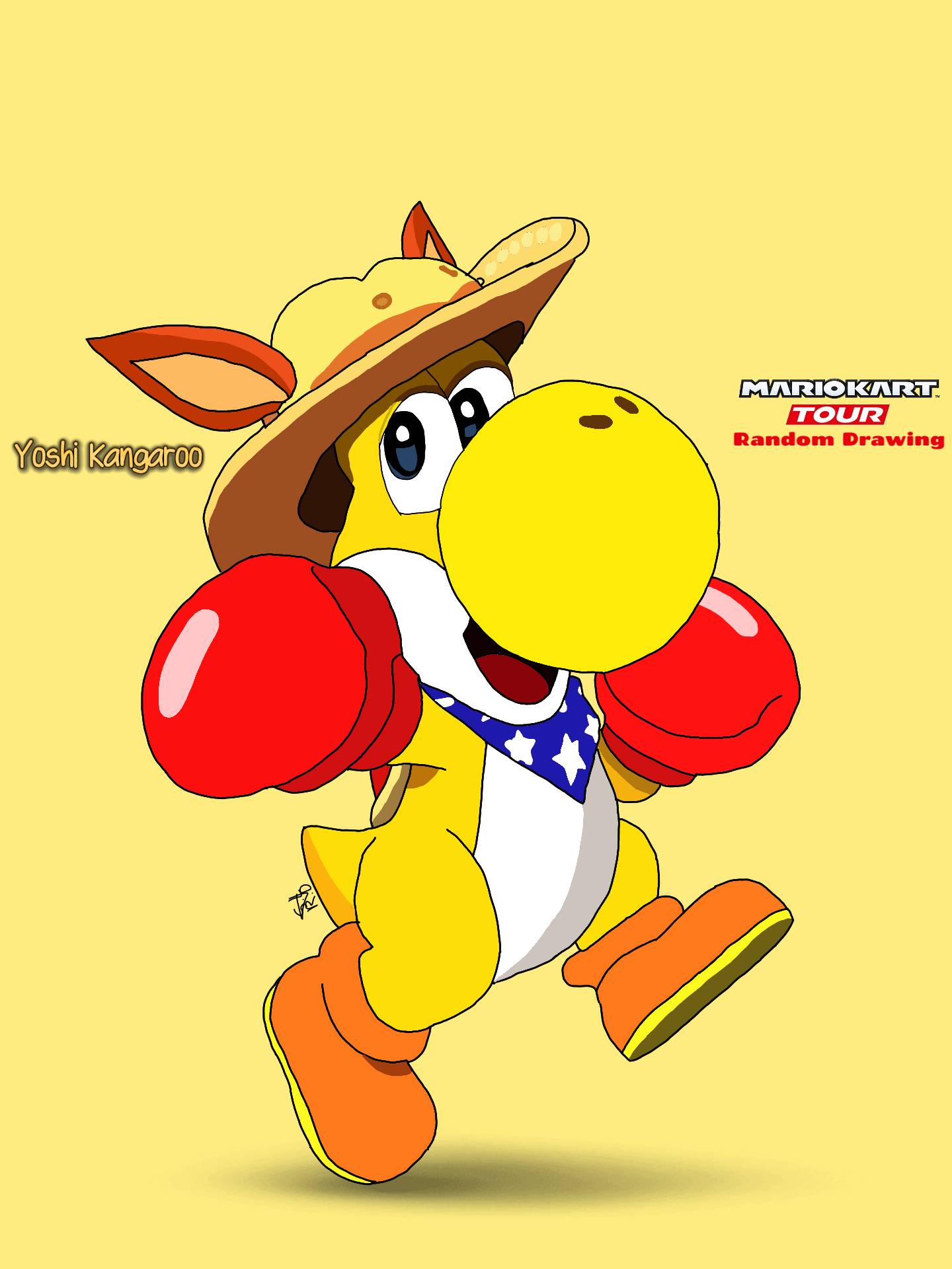 Yoshi Kangaroo Mario Kart Tour (Sydney Event) by SERGIBLUEBIRD16 on