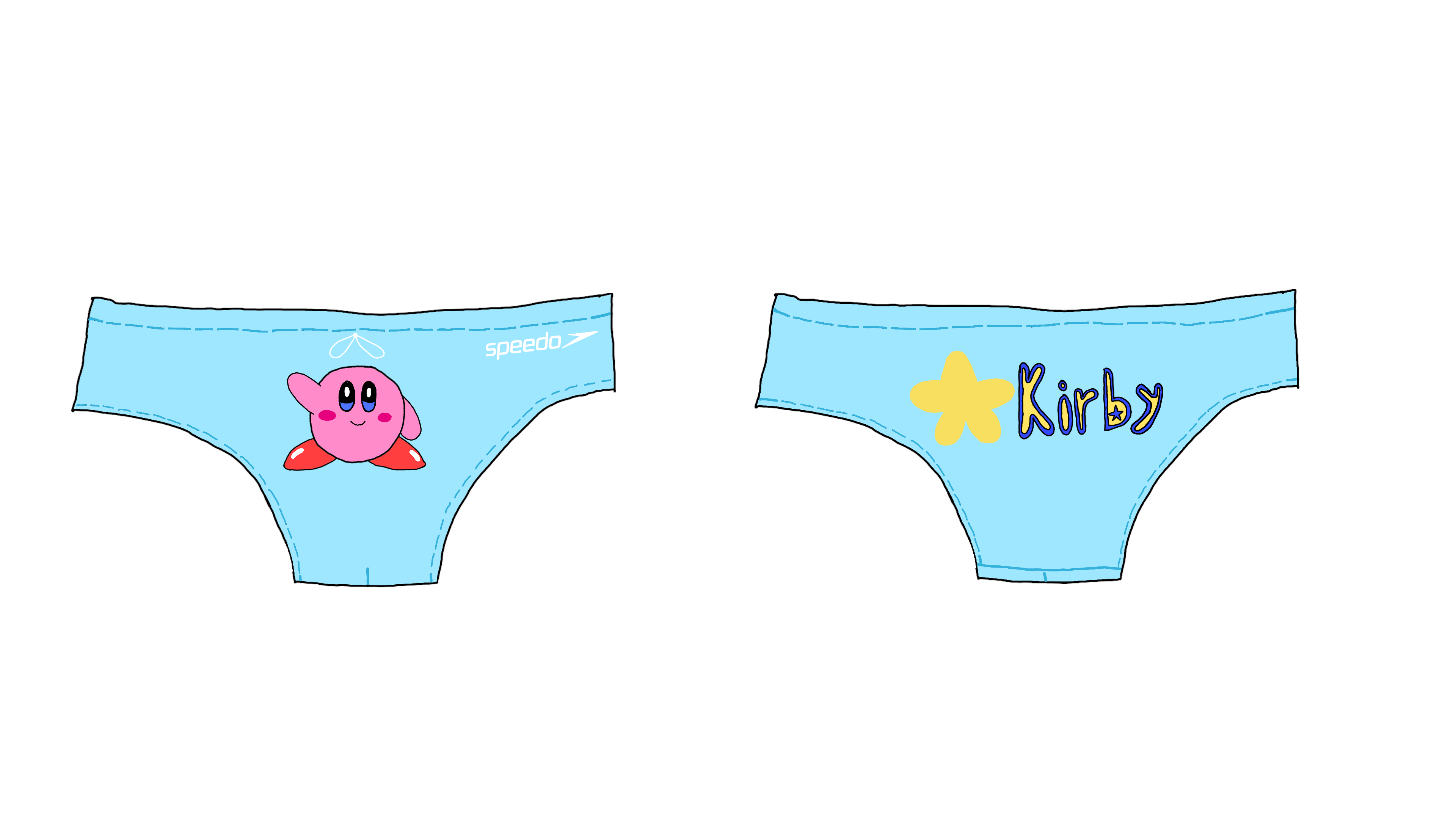 My Kirby Model Speedo Swimsuit (NO PNG) by SERGIBLUEBIRD16 on DeviantArt