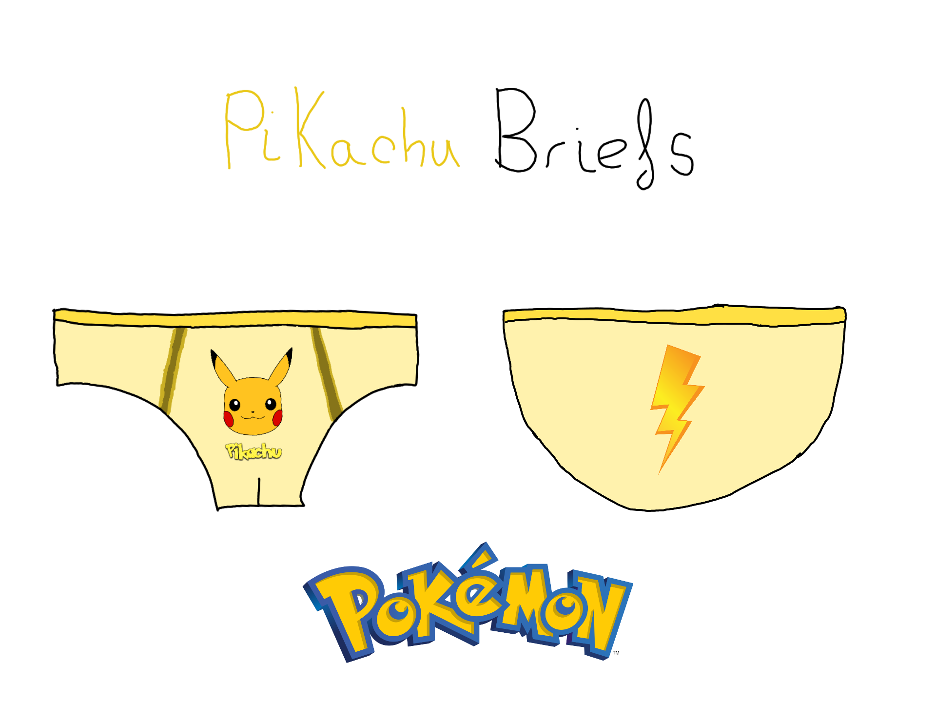 Model Personalized] Pikachu Briefs (Pokemon) by SERGIBLUEBIRD16 on
