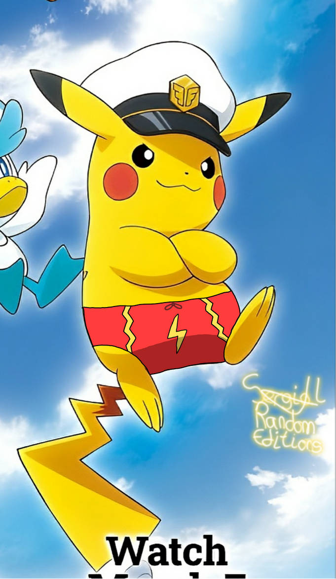 Captain Pikachu on Red Speedo [Edition] by SERGIBLUEBIRD16 on DeviantArt