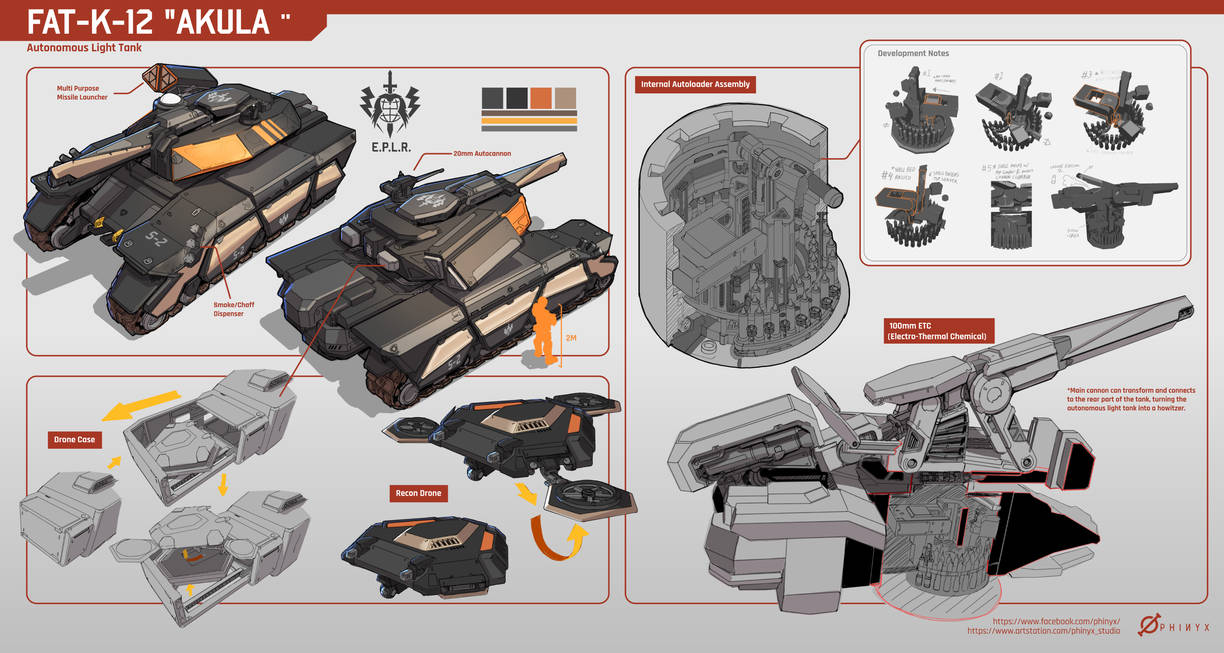 Autonomous Tank Model Commission-Akula Autonomous Tank by KevKoe on DeviantArt