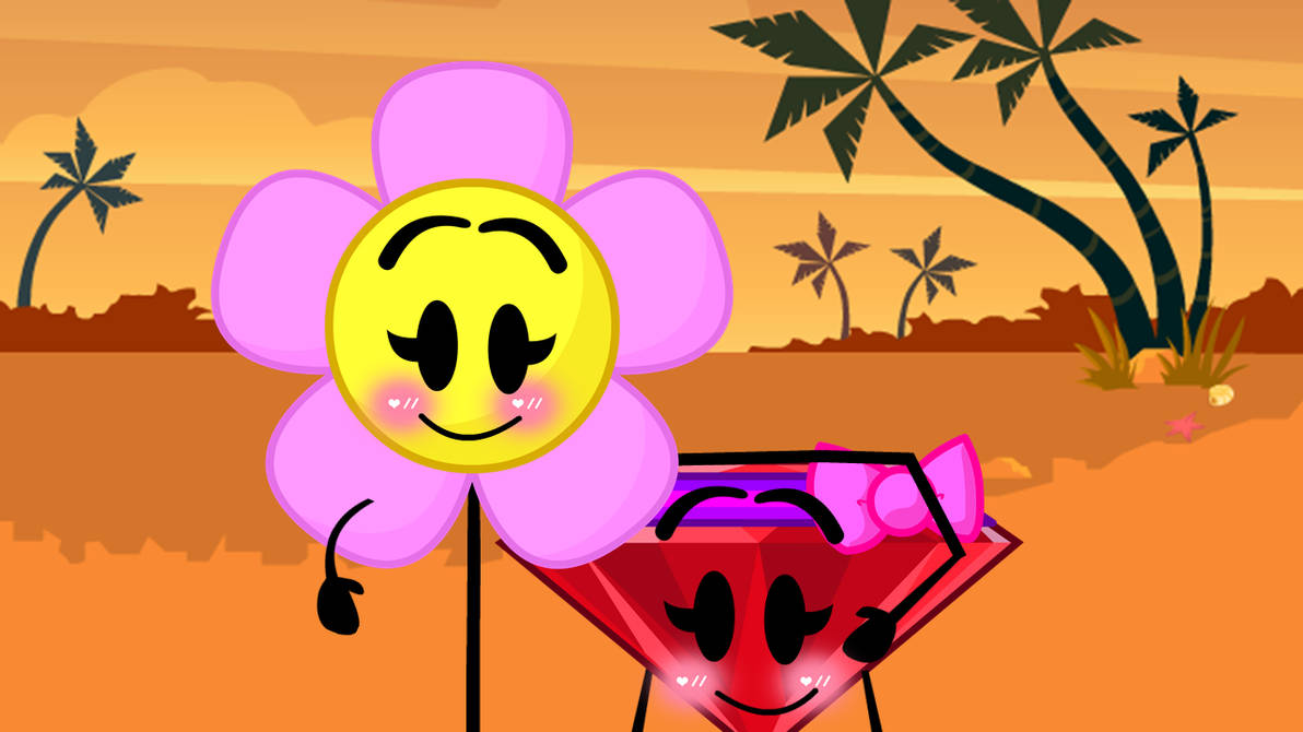Bfdi Beach Ruby Me and Ruby at the Beach! by Flower-BFDI on DeviantArt