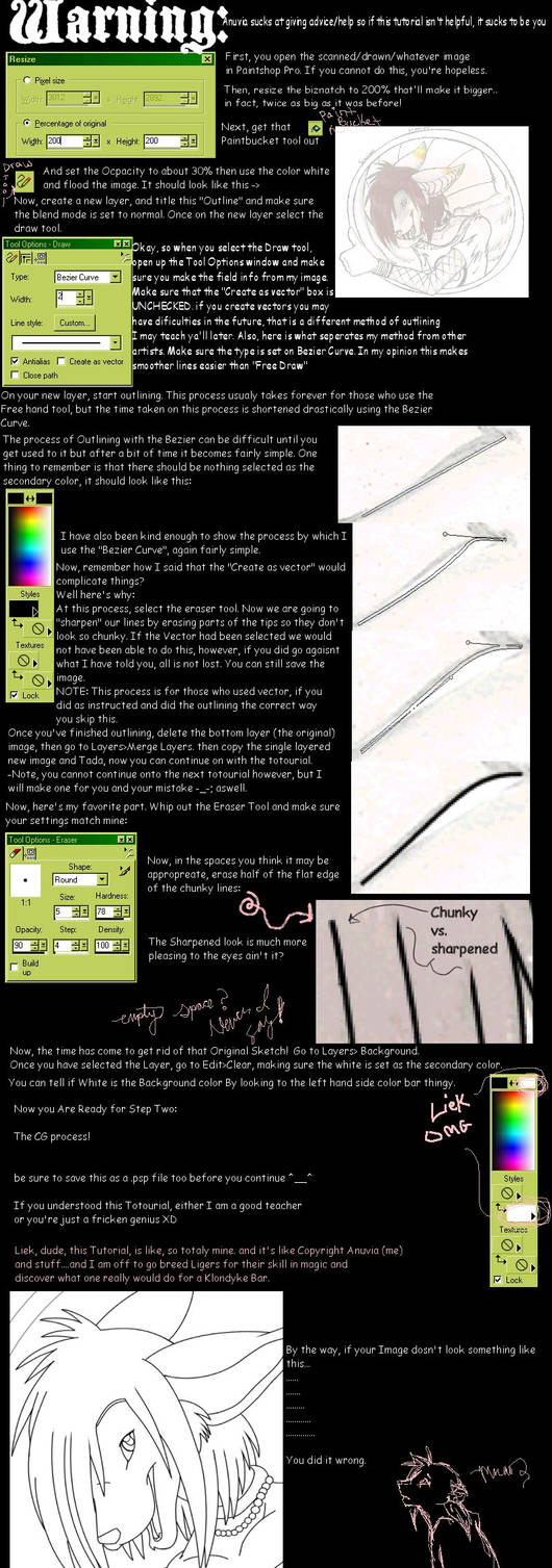 -PSP Line Art Tutorial- by anuvia