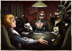 Villains Playing Poker