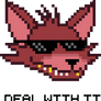 FNAF Foxy Deal With It shirt design