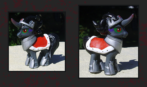 My Little Pony Custom - King Sombra Blindbag by kaizerin