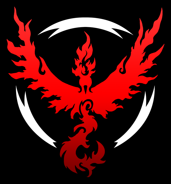 Pokemon Go: Team Valor shirt design