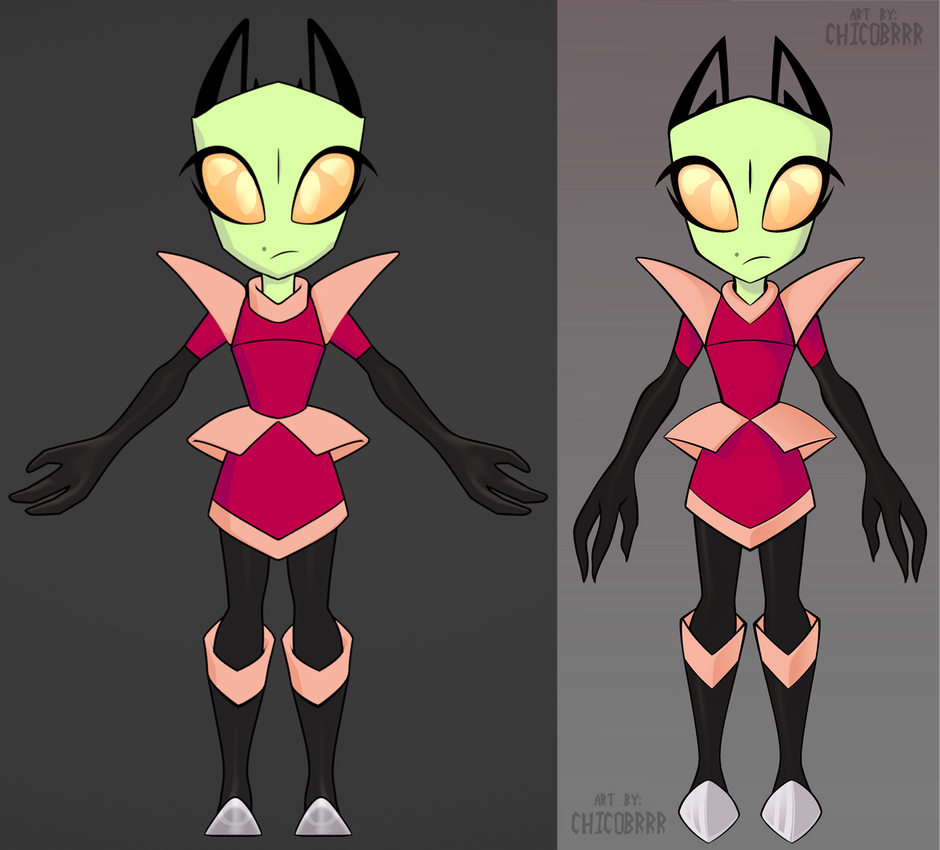 Character model of ChicoBrrr's Irken OC, Dil! by Bluecolty on DeviantArt