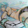 Sinon Sword Art Online Tradional Drawn