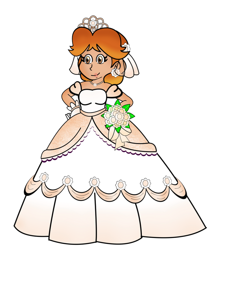 Princess Daisy Wedding Gown by SMDKFan on DeviantArt