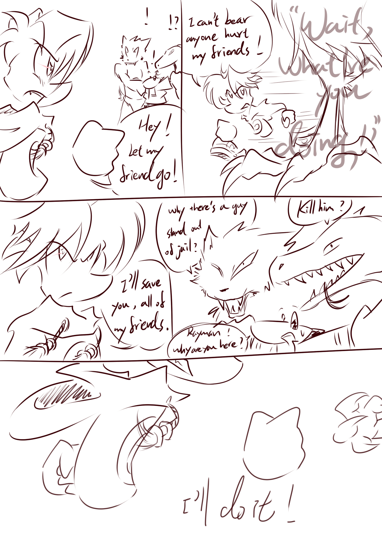 Rayman doodle comic:meet Dragon p4