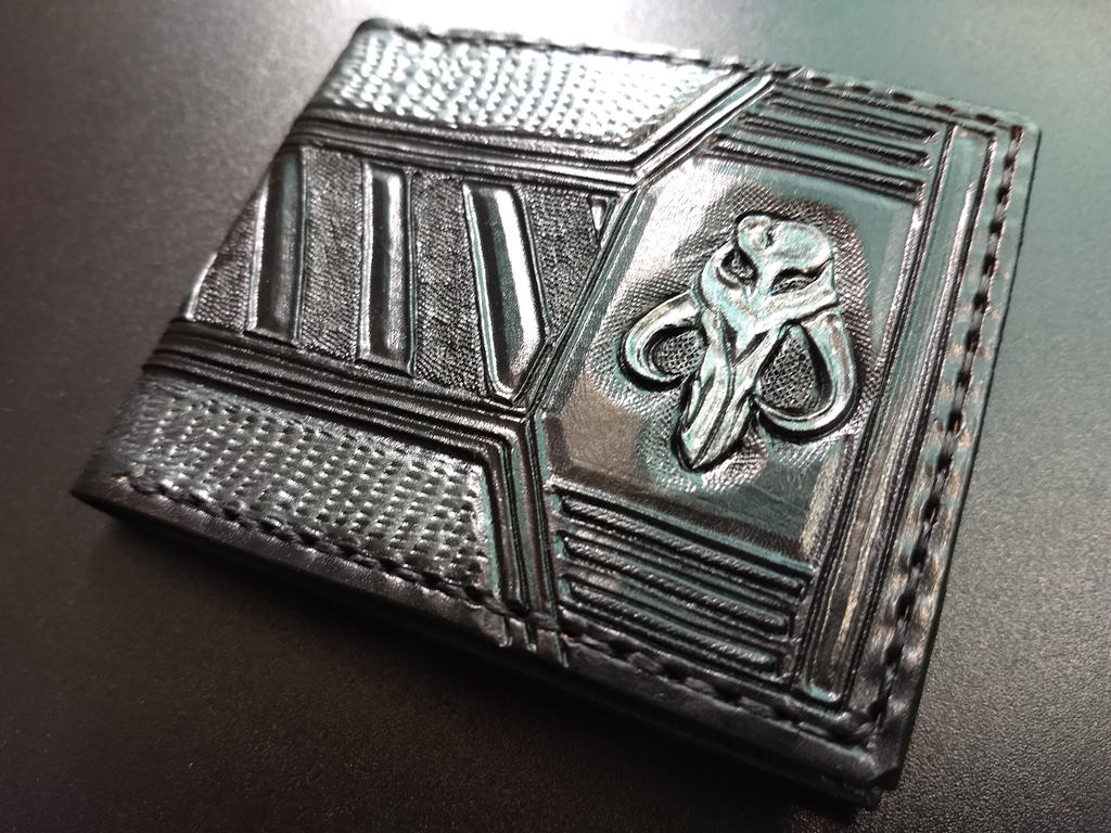 Star Wars leather wallet, front by Bubblypies on DeviantArt