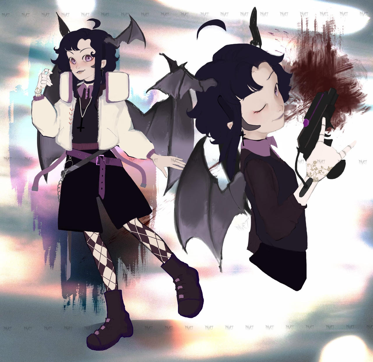 Vampire Incubus femboy by pavetkina on DeviantArt