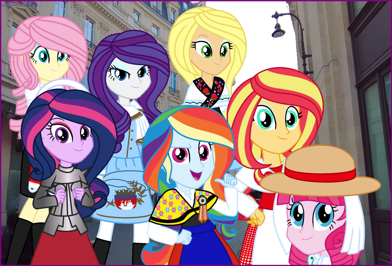 MLP EG Mane 7 in France by SpiralOfficialArtsYT on DeviantArt MLP EG Mane 7 in France by SpiralOfficialArtsYT on DeviantArt
