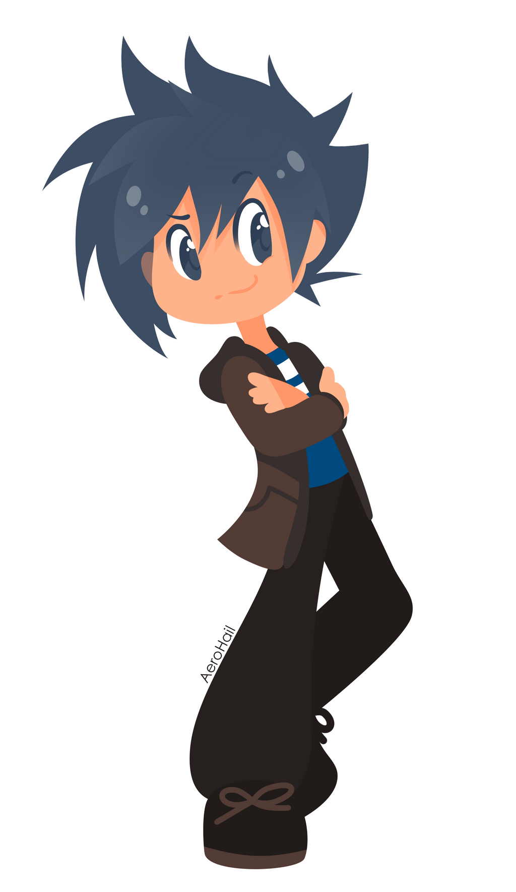 Cartoon Character With Spiky Hair