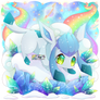 + Pokemon Rainbow Galaxy + Glaceon +