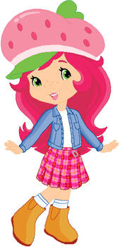 2009 Strawberry in Plaid Skirt and Jean Jacket