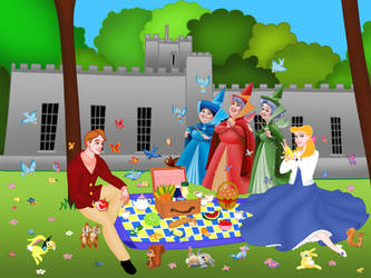 Sleeping Beauty Picnic at Turner Falls Castle