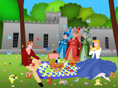 Sleeping Beauty Picnic at Turner Falls Castle