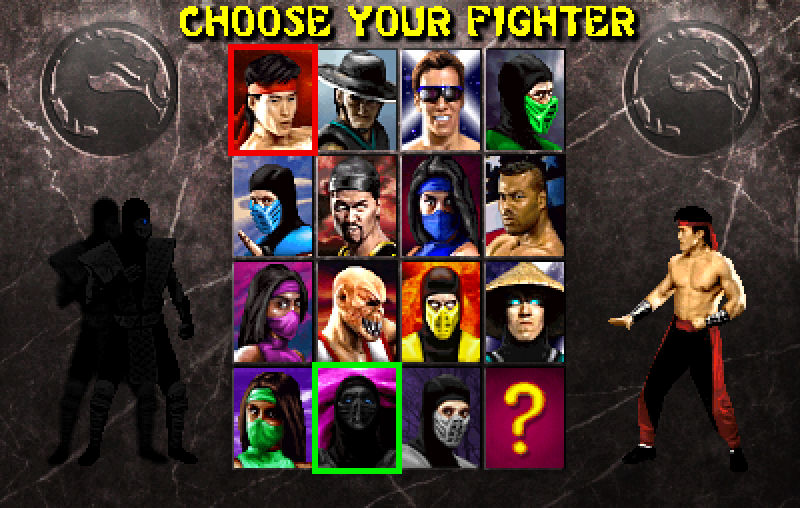 MK2 Select Screen (With Light) by NachoBenoit on DeviantArt