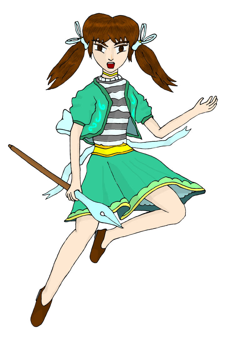Hibarin Touhou-ification (colored) by ArtsWithWolves on DeviantArt