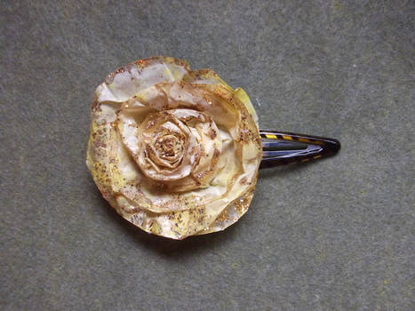 Gold Rose Hair Pin