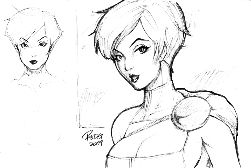 Sketch: Power Girl