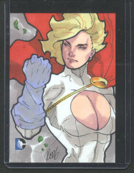 Power Girl 2014 DC Epic Battle AP Sketch Card