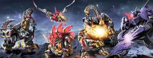 TF Rage of the Dinobots #1 to #4 cover colors