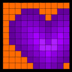 I heart orange and purple