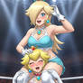 Peachalina ~ Wrestling Shoulder Ride 2