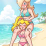 Peachalina ~ Beach Shoulder Ride