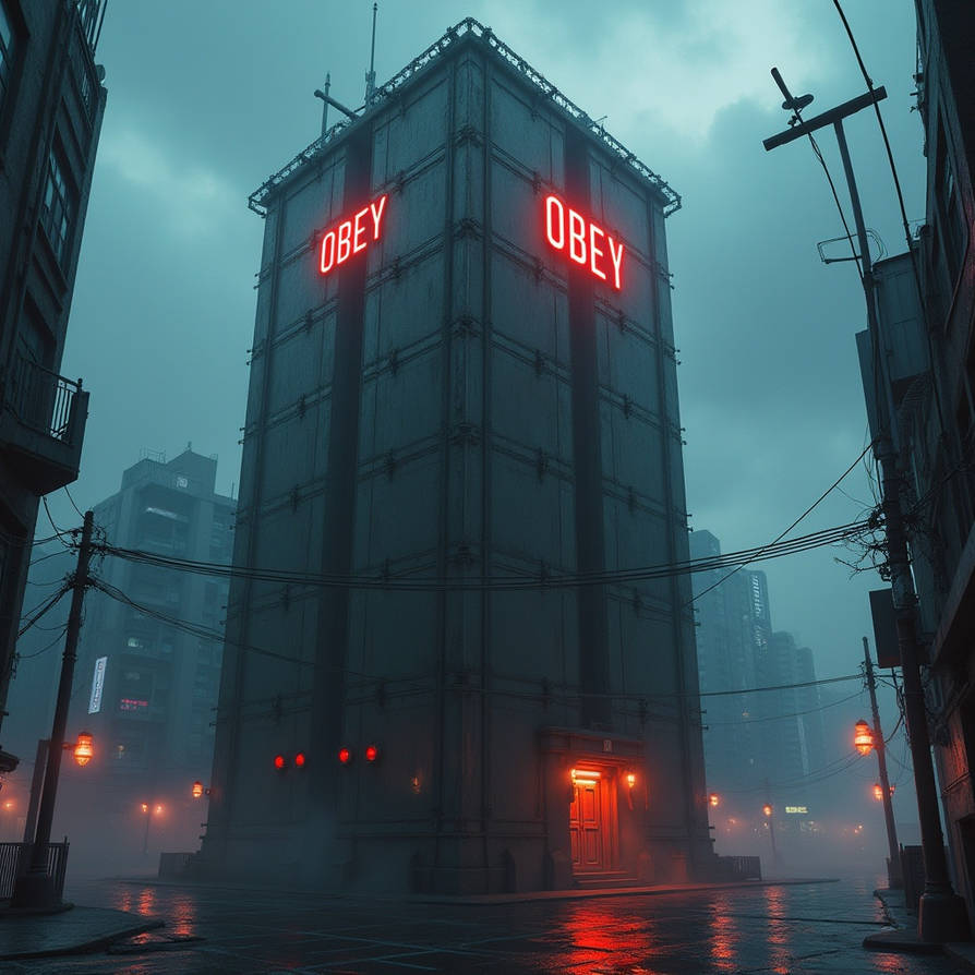 Raypunk Buildings Cyberpunk buildings by Arherion on DeviantArt