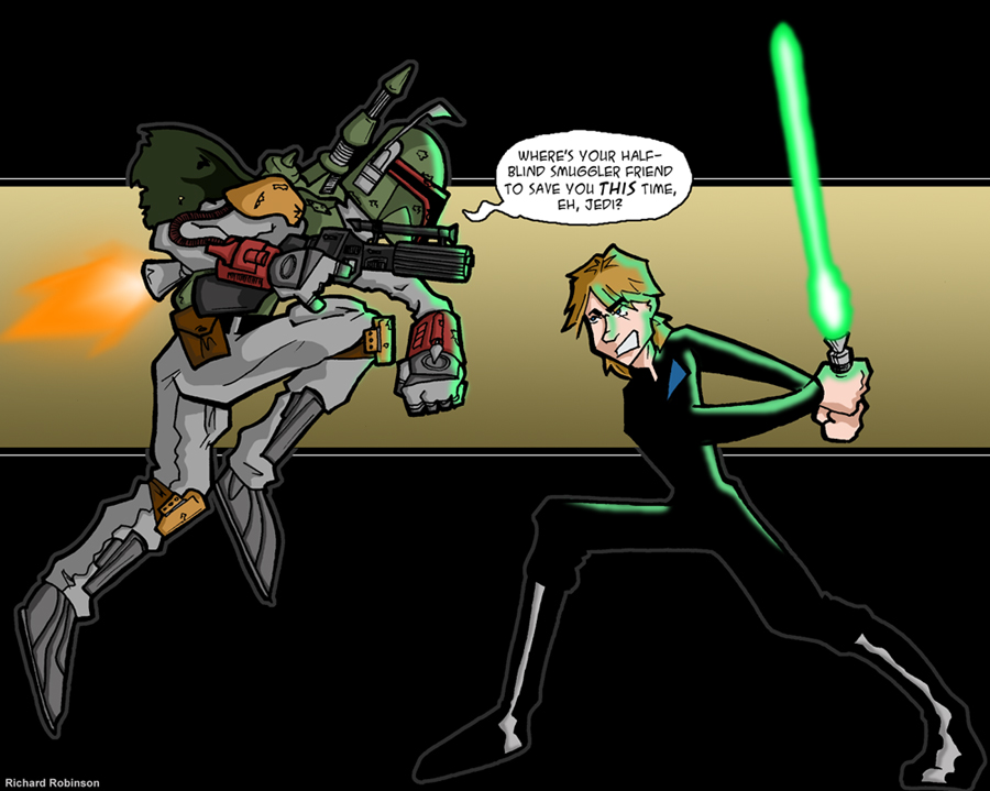 Boba Fett vs. Luke Skywalker