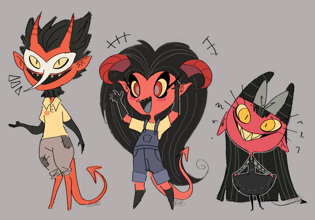 Three lil imps by Bluerm on DeviantArt