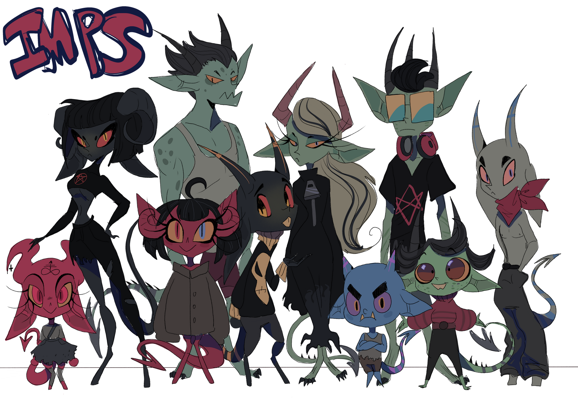 Imp demons by Bluerm on DeviantArt