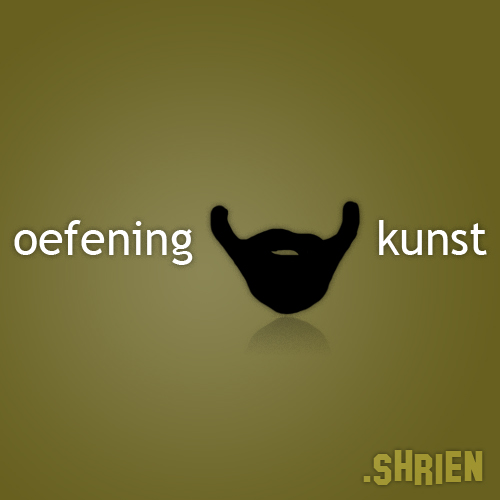 Oefening baard kunst