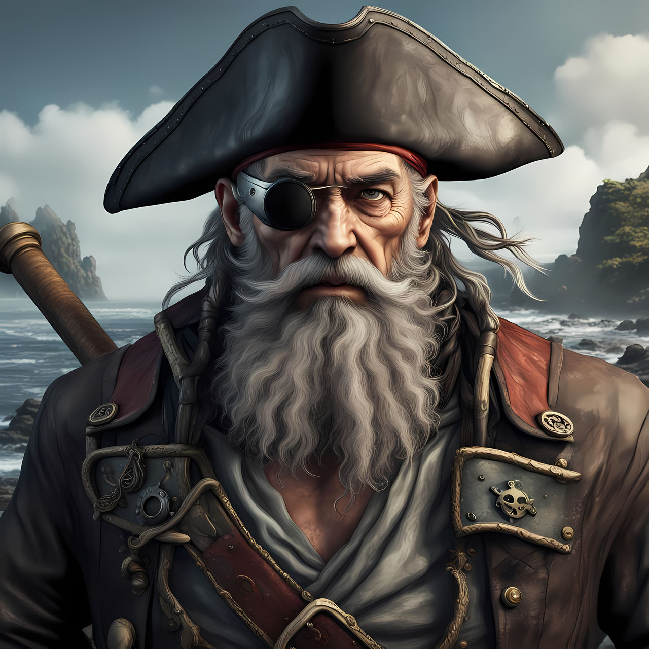 Pirate Art Portrait by VividMindArt on DeviantArt