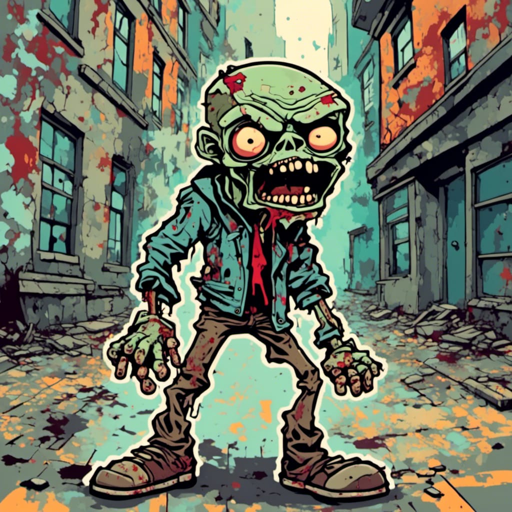 Cartoon Zombie By VividMindArt On DeviantArt cartoon-zombie-by-vividmindart-on-deviantart