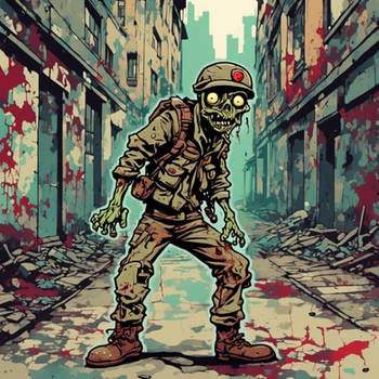 Cartoon Soldier Zombie