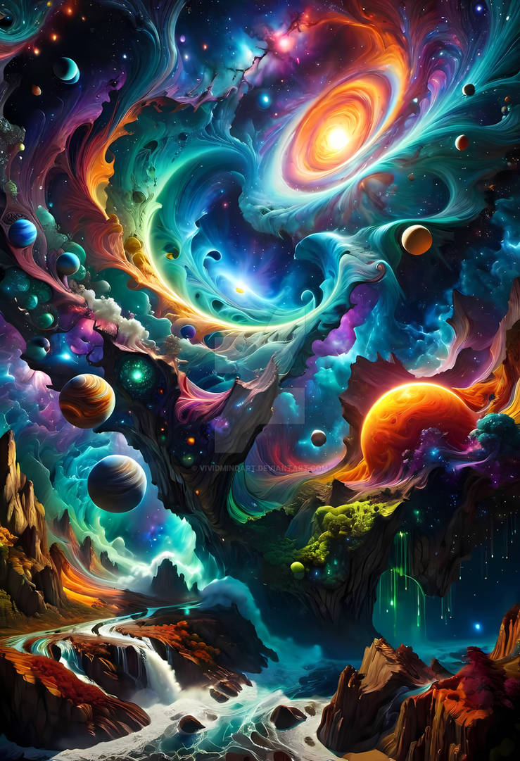 Galactic Vortex by VividMindArt on DeviantArt