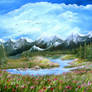 Meadow by the Mountains