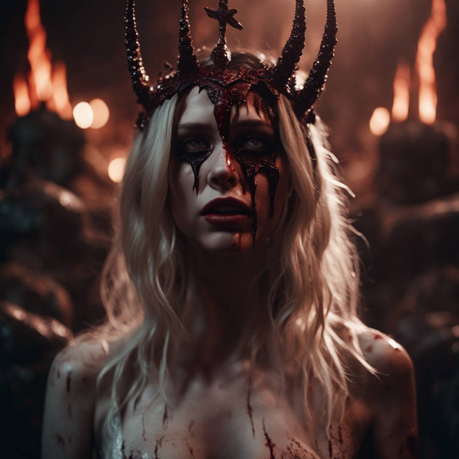 Succubus suffering in the hell